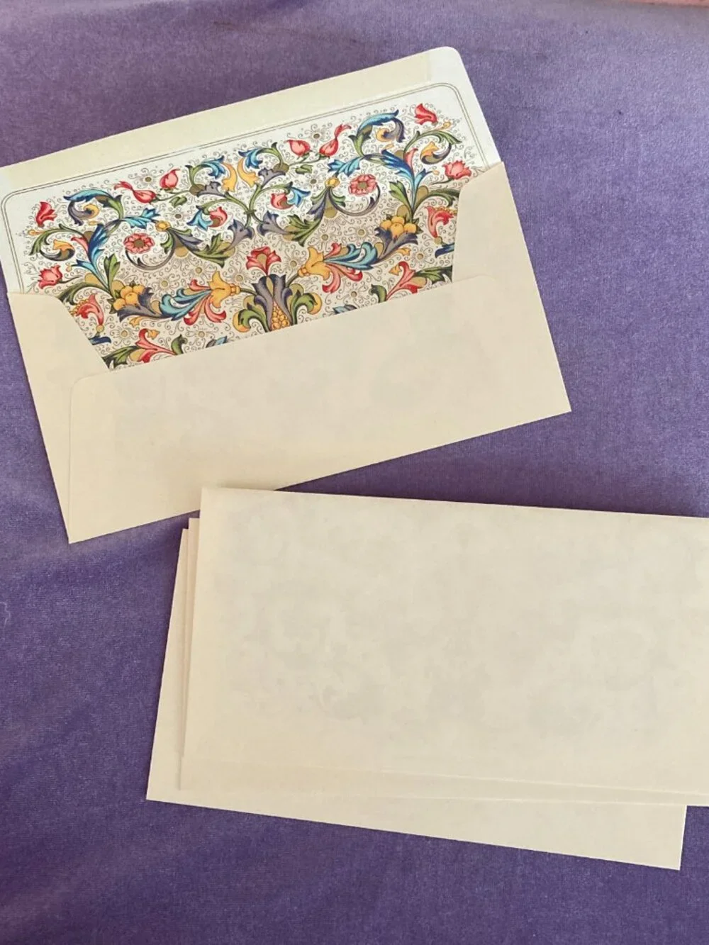 Vintage Italian Florentine Stationery - 4 Sets